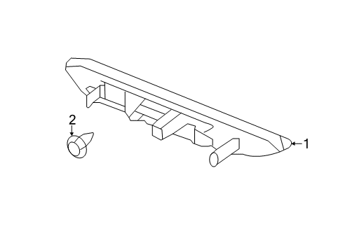 2018 Infiniti QX60 Rear Reflector Reflex Reflector Assembly LH Diagram for 26565-8990D