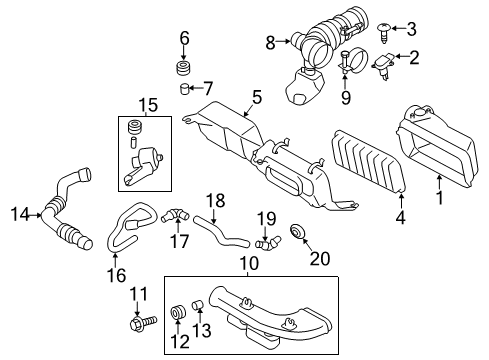 2019 Toyota 86 Filters Tubing Elbow Diagram for SU003-01202