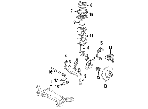 1984 Plymouth Voyager Front Brakes Front Wheel Disc Brake Left Diagram for R0070062