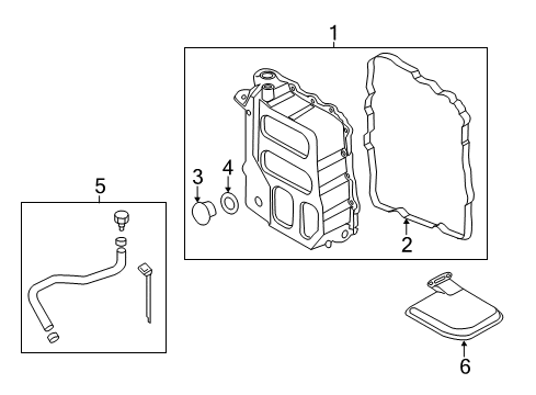 2012 Kia Optima Automatic Transmission Gasket-Valve Body Cover Diagram for 4528226100