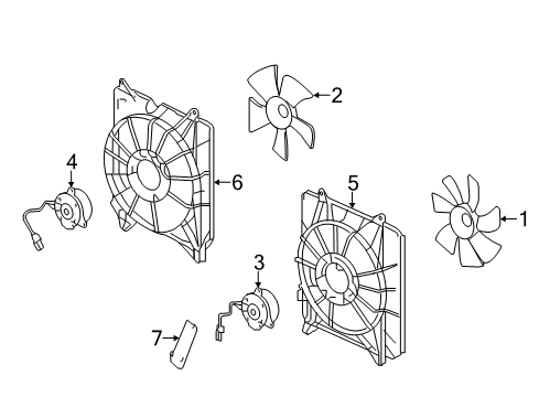 2014 Honda Accord Cooling System, Radiator, Water Pump, Cooling Fan Protector Diagram for 38619-5A2-A02