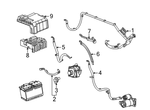 2020 GMC Sierra 2500 HD Battery - Chassis Electrical Junction Block Diagram for 84646132