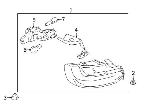 2016 BMW M2 Bulbs Tail Light, Right Diagram for 63217295428