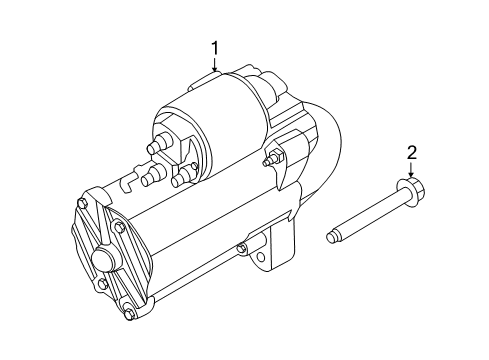 2018 Ford Escape Starter Starter Diagram for F1FZ-11002-A