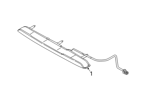 2016 Kia Sedona High Mount Lamps Lamp Assembly-High Mounted Stop Diagram for 92700A9000