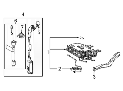 2021 Toyota RAV4 Prime Electrical Components Blower, Charger Cool Diagram for G926V-42020