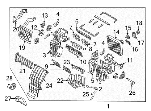 2018 Hyundai Ioniq Air Conditioner Tube Assembly-Suction & Liquid Diagram for 97775-G7000