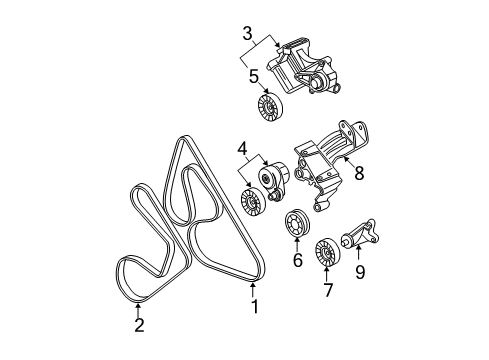 2004 Chevrolet Monte Carlo Belts & Pulleys Supercharger Belt Diagram for 19244951