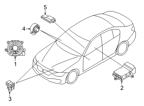 2021 BMW 840i Air Bag Components SENSOR MAT F CO-DRIVER'S SEA Diagram for 65776977932