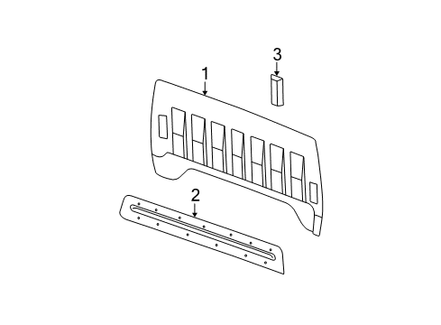 2007 GMC Sierra 2500 HD Classic Back Panel Panel Asm-Body Rear Inner Diagram for 10377493