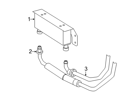 2001 GMC Savana 2500 Engine Oil Cooler Oil Cooler Diagram for 15021207