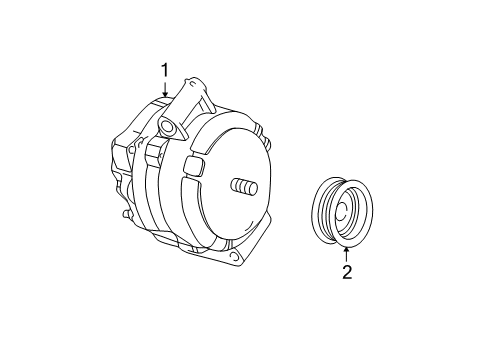 2005 Ford Escape Alternator Alternator Diagram for 6L8Z-10346-AARM