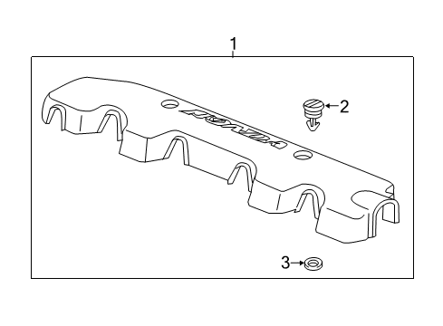 2016 Honda HR-V Engine Appearance Cover Cover Assy., Engine Wire Harness Diagram for 32120-RNA-000