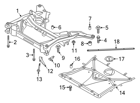 2021 BMW Z4 Suspension Mounting - Front Screw Diagram for 31106797640