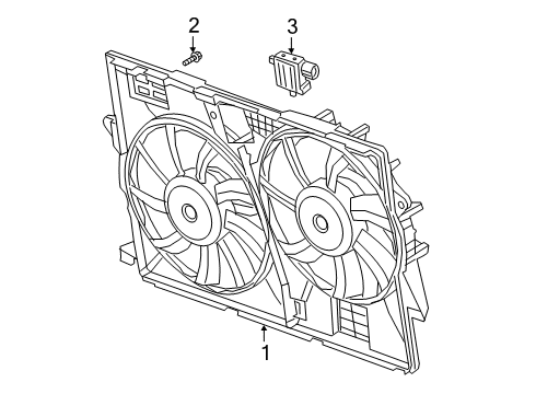 2021 Jeep Cherokee Cooling System, Radiator, Water Pump, Cooling Fan Bolt Kit Diagram for 68225126AA