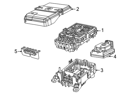 2021 Jeep Grand Cherokee L Fuse & Relay DUAL BATTERY SWITCH Diagram for 68477805AC