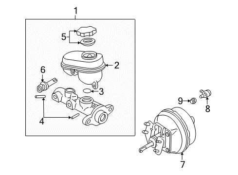 2004 Oldsmobile Alero Hydraulic System Valve Asm-Brake Propn Diagram for 22701249