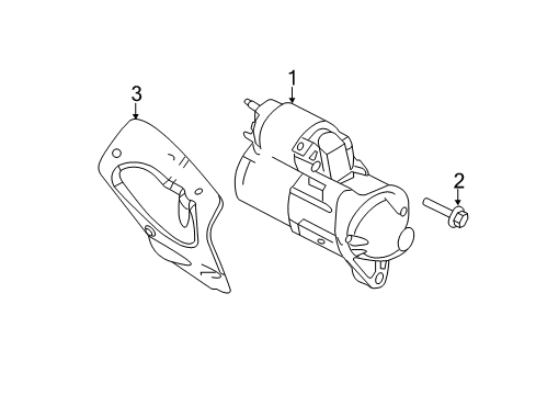 2007 Jeep Grand Cherokee Starter Engine Starter Diagram for 56044734AA