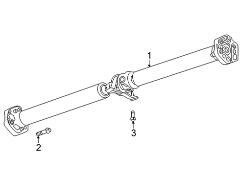 2022 Cadillac CT5 Drive Axles - Rear Drive Axle Diagram for 85514209