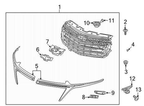 2022 Chevrolet Equinox Parking Aid Module Diagram for 84372937