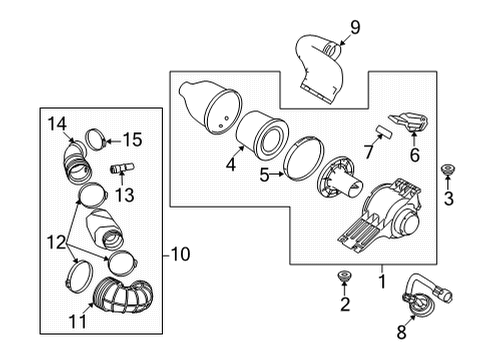 2015 Ford E-350 Super Duty Powertrain Control Rear Oxygen Sensor Diagram for 9L3Z-9G444-B