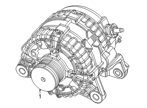 2022 Jeep Grand Wagoneer Alternator ENGINE Diagram for 68449636AB