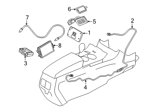 2011 Lincoln MKX Electrical Components Module Diagram for BT4Z-14D212-AA