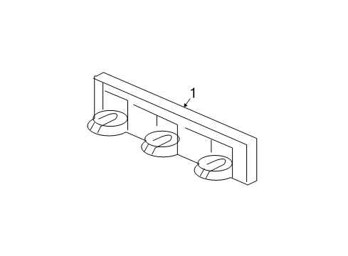 2017 Honda Accord High Mount Lamps Light Assy., High Mount Stop Diagram for 34270-T2A-J01