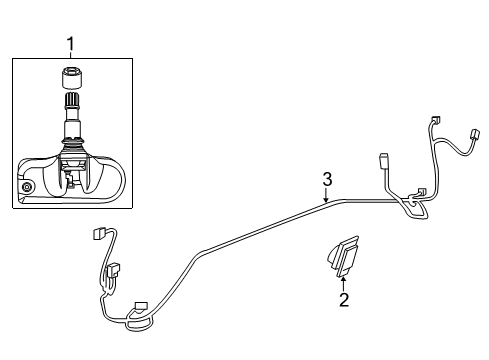 2008 Chrysler 300 Tire Pressure Monitoring TRANSPOND-Tire Pressure Diagram for 4602505AC