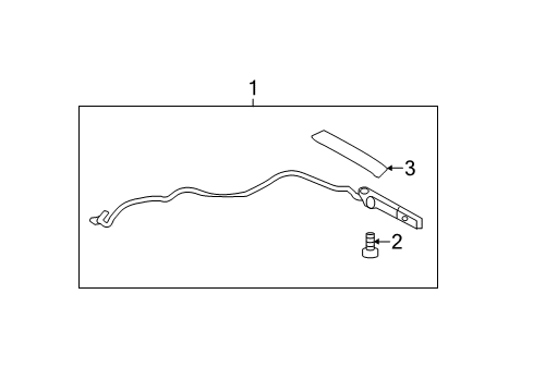 2012 Hyundai Sonata High Mount Lamps Cover Assembly-Dust Diagram for 92720-3S000-HZ