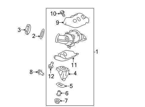 2014 Ford Edge Exhaust Manifold Manifold With Converter Diagram for BT4Z-5G232-C