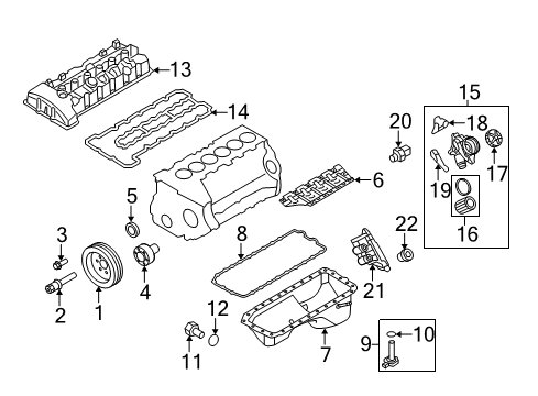 2009 BMW Z4 Senders Hub Diagram for 11237593701