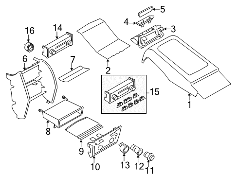 2012 BMW 750Li Auxiliary Heater & A/C Blower Unit Diagram for 64119248184