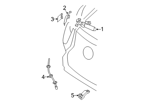 2020 Lexus LS500 Headlamp Washers/Wipers ACTUATOR Sub-Assembly, HEADLAMP Washer Diagram for 85208-50080