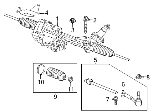2018 BMW M240i Steering Gear & Linkage Exchange-Steering Box, Electric. Diagram for 32106883264