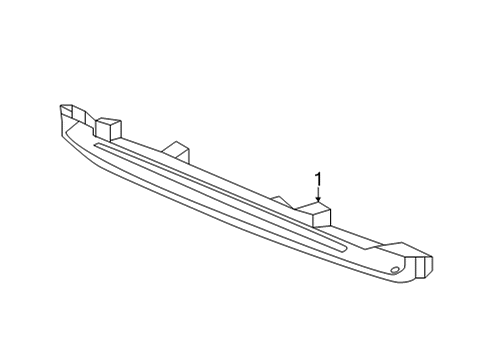 2022 Acura MDX High Mount Lamps LIGHT, H/M STOP Diagram for 34270-TYA-A01