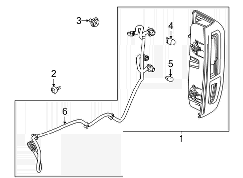 2020 GMC Sierra 2500 HD Bulbs Socket & Wire Diagram for 84574263