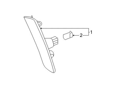 2019 Chevrolet Camaro Bulbs Signal Lamp Diagram for 23126884