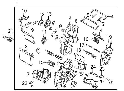 2012 Kia Sportage Air Conditioner Suction & Liquid Tube Assembly Diagram for 977753W500