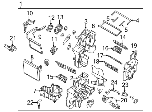 2013 Kia Sportage Air Conditioner Cam-Mode Diagram for 971492S400