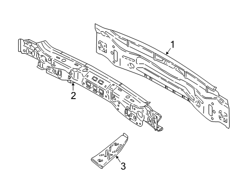 2020 BMW X2 Rear Body Tail Trim Diagram for 41007467366