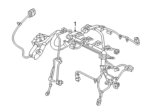 2017 Fiat 500X Wiring Harness Wiring-INJECTOR Diagram for 68270198AA