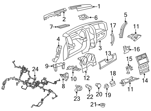 2008 Jeep Liberty Instrument Panel Cap-Power Outlet Diagram for 5026595AA