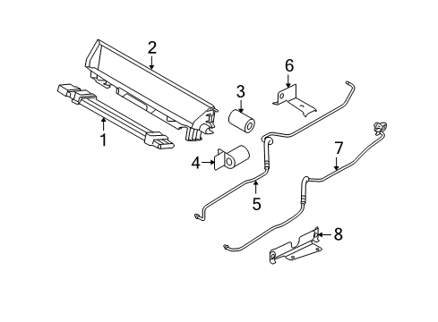 2010 BMW 535i Trans Oil Cooler Rubber Mounting Diagram for 17117565514
