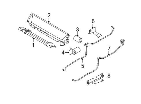 2010 BMW 535i Trans Oil Cooler Air Duct, Oil Cooler Diagram for 17117561954