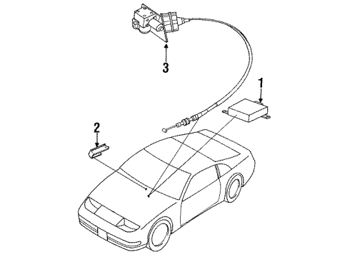 1990 Nissan 300ZX Cruise Control System Unit Assembly-SERVO Diagram for 18910-31P00