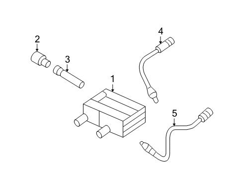 2008 Kia Optima Powertrain Control Hose-CANISTER Close Valve Diagram for 313732G100