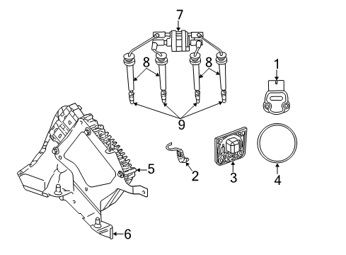 2001 Dodge Stratus Powertrain Control Engine Controller Module Diagram for R4896030AJ