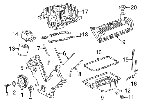 1997 Ford E-350 Econoline Intake Manifold Manifold Gasket Diagram for XC2Z-9439-DA