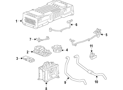 2016 Chevrolet Silverado 1500 Battery, Cooling System Cable Diagram for 24284235